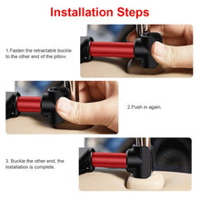 Load image into Gallery viewer, CHZ-06 Retractable Car Backrest Holder for 7-14 inch Mobile Phones / Tablets, For 7-14 inch Phones Red, CHZ-06