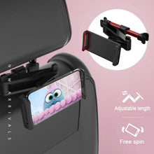 Load image into Gallery viewer, CHZ-06 Retractable Car Backrest Holder for 7-14 inch Mobile Phones / Tablets, For 7-14 inch Phones Red, CHZ-06
