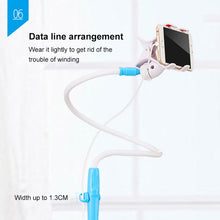 Load image into Gallery viewer, UBN-46 Regular Version Rotatable and Detachable Lazy Desktop Bedside Stand Mobile Phone Stand, Height: 90cm