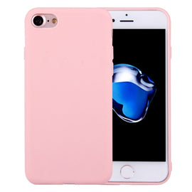 For  iPhone 8 & 7  Solid Color TPU Protective Case Without Round Hole