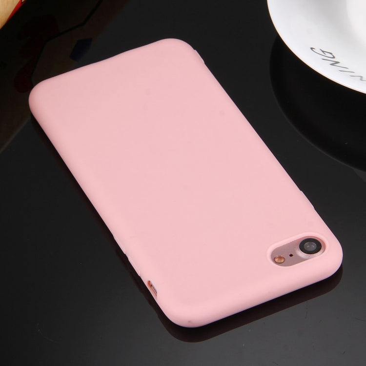 For  iPhone 8 & 7  Solid Color TPU Protective Case Without Round Hole