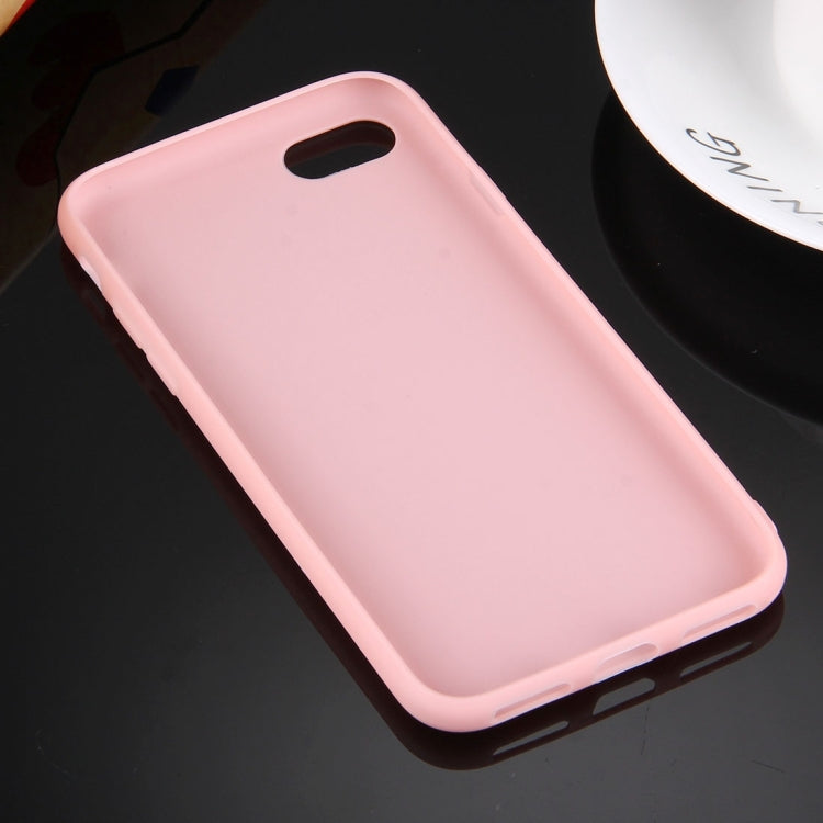 For  iPhone 8 & 7  Solid Color TPU Protective Case Without Round Hole