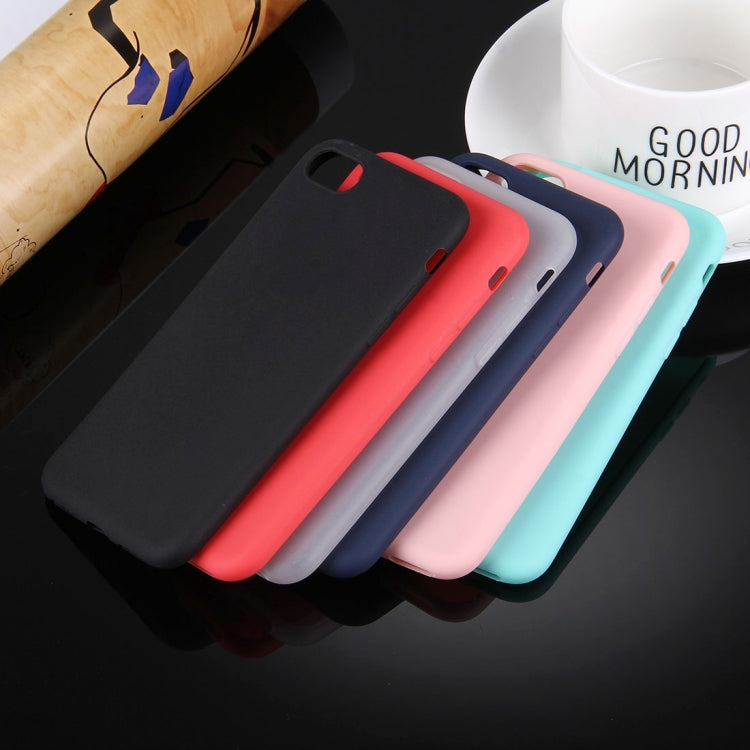 For  iPhone 8 & 7  Solid Color TPU Protective Case Without Round Hole