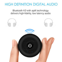 Load image into Gallery viewer, H366T Portable Multi-point Bluetooth 4.0 Audio Transmitter for iPhone, Samsung, HTC, Sony, Google, Huawei, Xiaomi and other Smartphones