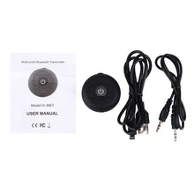 Load image into Gallery viewer, H366T Portable Multi-point Bluetooth 4.0 Audio Transmitter for iPhone, Samsung, HTC, Sony, Google, Huawei, Xiaomi and other Smartphones