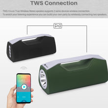 Load image into Gallery viewer, NewRixing NR-2028 Portable Lighting Wireless Bluetooth Stereo Speaker Support TWS Function Speaker