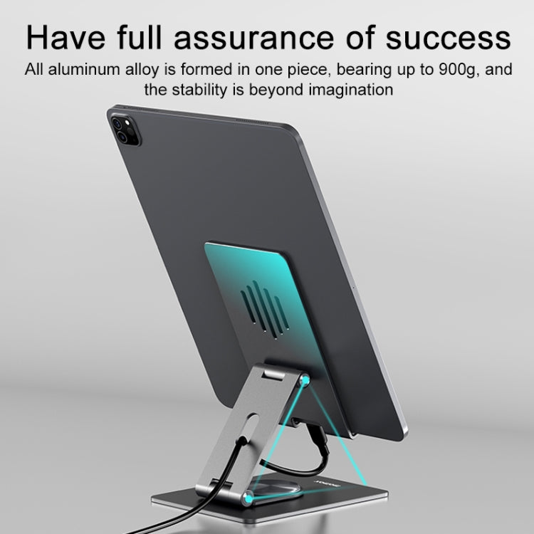 MOMAX KH5E Aluminum Alloy Rotating Folding Tablet Phone Holder