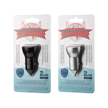 Load image into Gallery viewer, REMAX RCC106 Vitor Series 3.4A Dual USB Interface Car Charger with Digital Display, with Digital Display Silver, with Digital Display Black