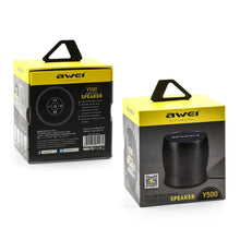 Load image into Gallery viewer, awei Y500 Mini Portable Wireless Bluetooth Speaker with 3D Stereo, Built-in Mic, Support TF Card / AUX