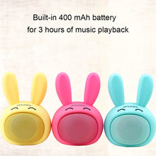 Load image into Gallery viewer, awei Y700 Mini Portable Rabbit Wireless Bluetooth Speaker, Built-in Mic, Support AUX / Hand Free Call