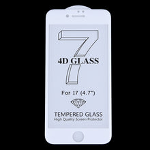 Load image into Gallery viewer, For iPhone 7 0.3mm 9H Surface Hardness 4D Curved Edge Full Screen Tempered Glass Screen Protector