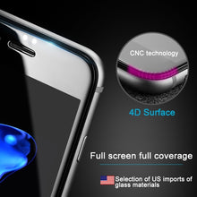 Load image into Gallery viewer, For iPhone 7 0.3mm 9H Surface Hardness 4D Curved Edge Full Screen Tempered Glass Screen Protector