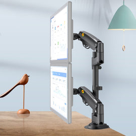 NB H180 Column Type Dual-screen Monitor Holder Desktop Rotating Lifting Computer Monitor Base Hanger