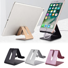 Load image into Gallery viewer, Portable Desktop Aluminum Alloy Lazy Tablet Phone Stand