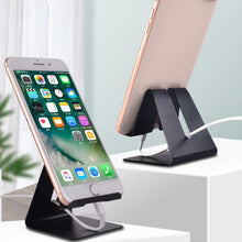 Load image into Gallery viewer, Portable Desktop Aluminum Alloy Lazy Tablet Phone Stand