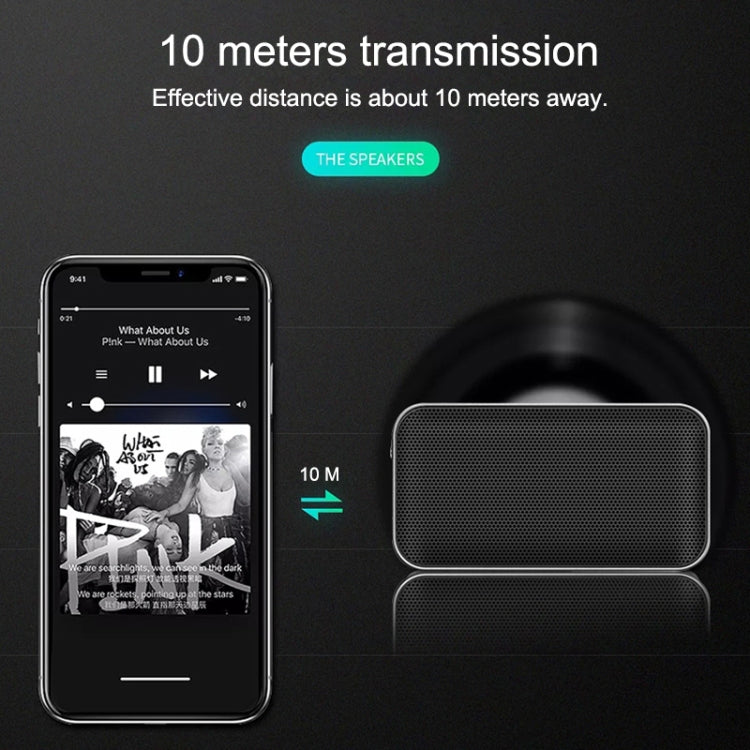 BT209 Outdoor Portable Ultra-thin Mini Wireless Bluetooth Speaker, Support TF Card & Hands-free Calling