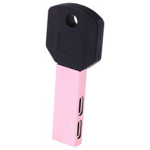 Load image into Gallery viewer, RC16 Dual 8 Pin Female to 8 Pin Male Key Shape Mini Portable Audio &amp; Charge Adapter