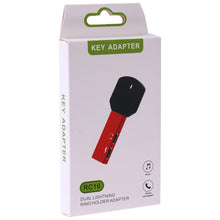 Load image into Gallery viewer, RC16 Dual 8 Pin Female to 8 Pin Male Key Shape Mini Portable Audio &amp; Charge Adapter