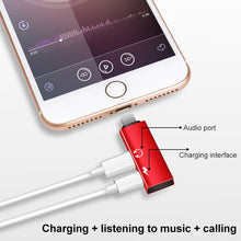 Load image into Gallery viewer, RC16 Dual 8 Pin Female to 8 Pin Male Key Shape Mini Portable Audio &amp; Charge Adapter