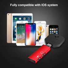 Load image into Gallery viewer, RC16 Dual 8 Pin Female to 8 Pin Male Key Shape Mini Portable Audio &amp; Charge Adapter