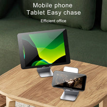 Load image into Gallery viewer, Universal Mobile Phone / Tablet PC Multifunctional Metal Desktop Stand with Makeup Mirror