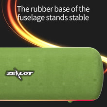 Load image into Gallery viewer, ZEALOT S55 Portable Stereo Bluetooth Speaker with Built-in Mic, Support Hands-Free Call &amp; TF Card &amp; AUX