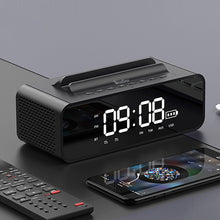 Load image into Gallery viewer, Oneder V06 Smart Sound Box Wireless Bluetooth Speaker, LED Screen Alarm Clock, Support Hands-free &amp; FM &amp; TF Card &amp; AUX &amp; USB Drive
