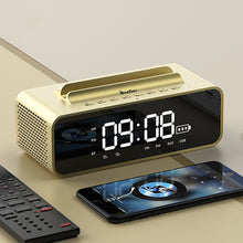 Load image into Gallery viewer, Oneder V06 Smart Sound Box Wireless Bluetooth Speaker, LED Screen Alarm Clock, Support Hands-free &amp; FM &amp; TF Card &amp; AUX &amp; USB Drive