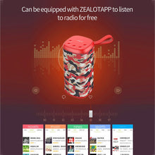 Load image into Gallery viewer, ZEALOT S35 Portable Heavy Bass Stereo Wireless Bluetooth Speaker with Built-in Mic, Support Hands-Free Call &amp; TF Card &amp; AUX