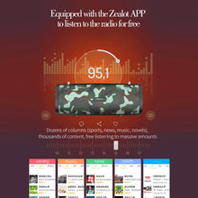 Load image into Gallery viewer, ZEALOT S38 Portable Subwoofer Wireless Bluetooth Speaker with Built-in Mic, Support Hands-Free Call &amp; TF Card &amp; AUX