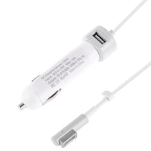 Load image into Gallery viewer, 60W 5.1V 2.1A USB Interface Car Charger with 16.5V 3.65A L MagSafe Interface Data Cable, 16.5V 3.65A L MagSafe