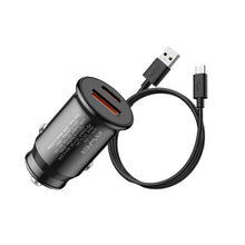 Load image into Gallery viewer, awei C-706 20W PD Type-C + QC 3.0 Type-A Car Charger with CL-110T Data Cable, C-706