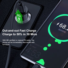 Load image into Gallery viewer, awei C-706 20W PD Type-C + QC 3.0 Type-A Car Charger with CL-110T Data Cable, C-706