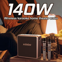 Load image into Gallery viewer, XDOBO King Max 140W IPX5 Waterproof Portable Karaoke Bluetooth Wireless Speaker, King Max