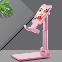 Load image into Gallery viewer, CH002 Universal Portable Foldable Mobile Phone Tablet Desktop Holder Bracket with Mirror