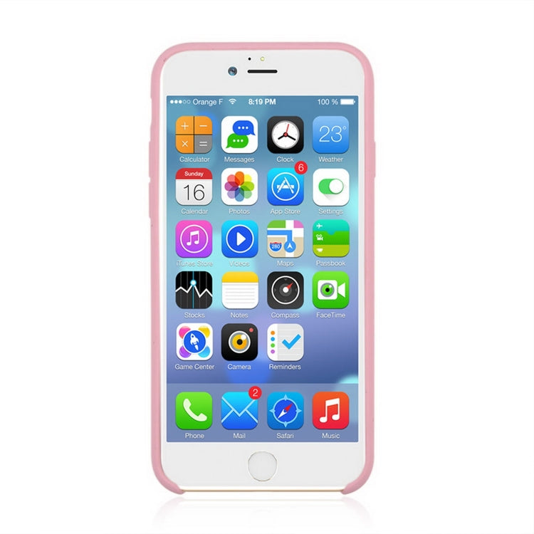 For iPhone 8 & 7 Pure Color Liquid Silicone + PC Shockproof Defender Case