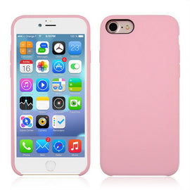 For iPhone 8 & 7 Pure Color Liquid Silicone + PC Shockproof Defender Case
