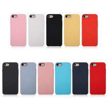 Load image into Gallery viewer, For iPhone 8 &amp; 7 Pure Color Liquid Silicone + PC Shockproof Defender Case