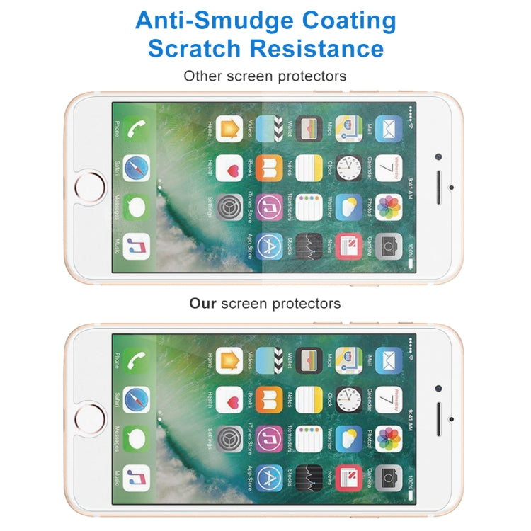 For iPhone 8 Plus & iPhone 7 Plus 0.26mm 9H Surface Hardness 2.5D Explosion-proof Tempered Glass Non-full Screen Film