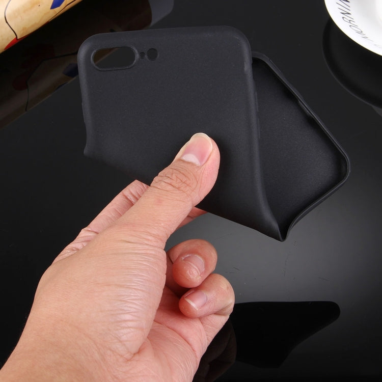 For iPhone 8 Plus & 7 Plus   Solid Color TPU Protective Case Without Round Hole