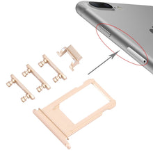 Load image into Gallery viewer, Card Tray + Volume Control Key + Power Button + Mute Switch Vibrator Key for iPhone 7 Plus, For iPhone 7 Plus