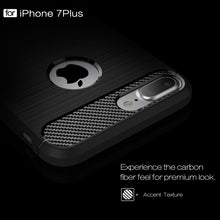 Load image into Gallery viewer, For iPhone 7 Plus Brushed Texture Fiber TPU Rugged Armor Protective Case