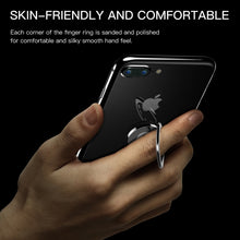 Load image into Gallery viewer, 2pcs Universal 360 Degrees Rotatable Privity Metal Ring Holder Bracket for iPhone, Samsung, HTC, LG, Huawei, Xiaomi, vivo, OPPO, Meizu Mobile Phones or Tablets, Built in Iron Sheet, Support Magnets