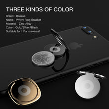 Load image into Gallery viewer, 2pcs Universal 360 Degrees Rotatable Privity Metal Ring Holder Bracket for iPhone, Samsung, HTC, LG, Huawei, Xiaomi, vivo, OPPO, Meizu Mobile Phones or Tablets, Built in Iron Sheet, Support Magnets