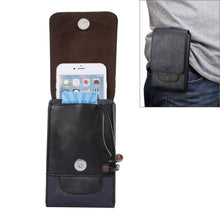 Load image into Gallery viewer, 6.3 inch and Below Universal Crazy Horse Texture 3 Pouches Vertical Flip Leather Case with Belt Hole &amp; Climbing Buckle for Galaxy Note 8, Sony, Huawei, Meizu, Lenovo, ASUS, Cubot, Oneplus, Oukitel, Xiaomi, DOOGEE, Vkworld, and other Smartphones