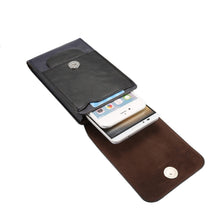 Load image into Gallery viewer, 6.3 inch and Below Universal Crazy Horse Texture 3 Pouches Vertical Flip Leather Case with Belt Hole &amp; Climbing Buckle for Galaxy Note 8, Sony, Huawei, Meizu, Lenovo, ASUS, Cubot, Oneplus, Oukitel, Xiaomi, DOOGEE, Vkworld, and other Smartphones