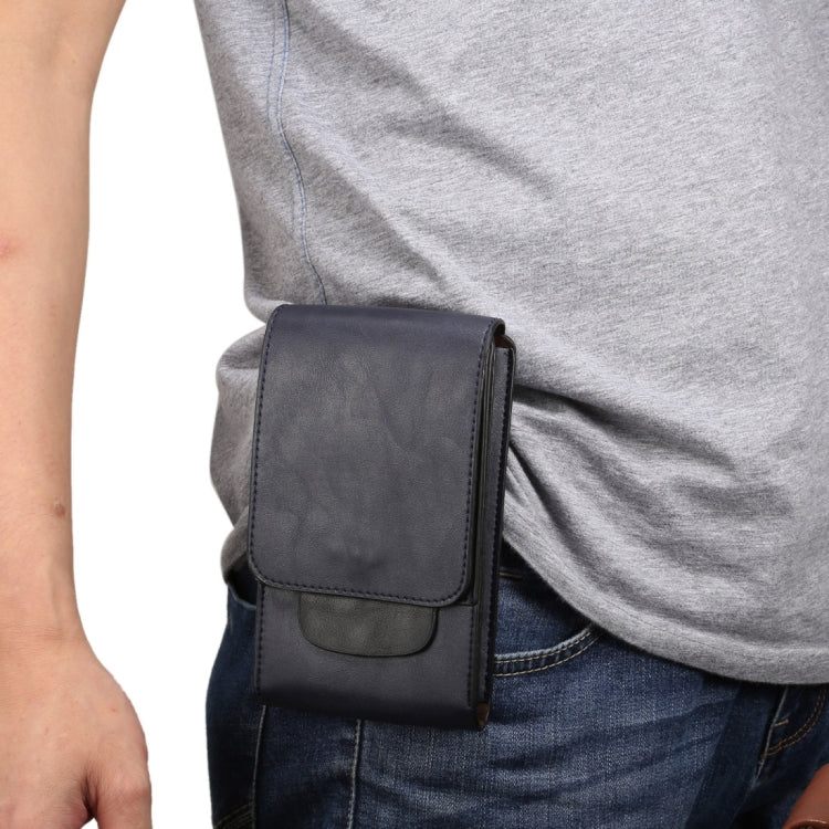 6.3 inch and Below Universal Crazy Horse Texture 3 Pouches Vertical Flip Leather Case with Belt Hole & Climbing Buckle for Galaxy Note 8, Sony, Huawei, Meizu, Lenovo, ASUS, Cubot, Oneplus, Oukitel, Xiaomi, DOOGEE, Vkworld, and other Smartphones
