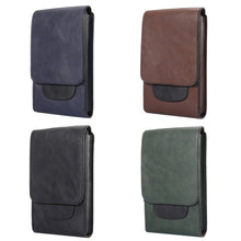 Load image into Gallery viewer, 6.3 inch and Below Universal Crazy Horse Texture 3 Pouches Vertical Flip Leather Case with Belt Hole &amp; Climbing Buckle for Galaxy Note 8, Sony, Huawei, Meizu, Lenovo, ASUS, Cubot, Oneplus, Oukitel, Xiaomi, DOOGEE, Vkworld, and other Smartphones