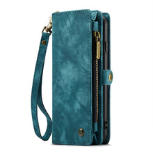 Load image into Gallery viewer, CaseMe for iPhone 8 Plus &amp; 7 Plus   Multifunctional Leather Billfold with Detachable Magnetic PC Back Protective Case &amp; Holder &amp; 11 Card Slots &amp; 3 Cash Slots &amp; 1 Zipper Wallet &amp; 2 Photo Frames &amp; 3 Magnetic Clasps, For 8P &amp; 7P