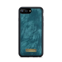 Load image into Gallery viewer, CaseMe for iPhone 8 Plus &amp; 7 Plus   Multifunctional Leather Billfold with Detachable Magnetic PC Back Protective Case &amp; Holder &amp; 11 Card Slots &amp; 3 Cash Slots &amp; 1 Zipper Wallet &amp; 2 Photo Frames &amp; 3 Magnetic Clasps, For 8P &amp; 7P